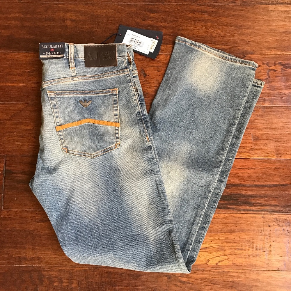 Armani Jeans J21 Mens Regular Waist- Regular Leg, size 34 x 32